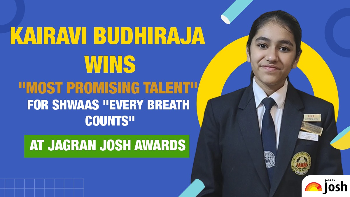 Kairavi Budhiraja Wins "Most Promising Talent" for Shwaas-"Every Breath Counts" At jagran Josh Awards
